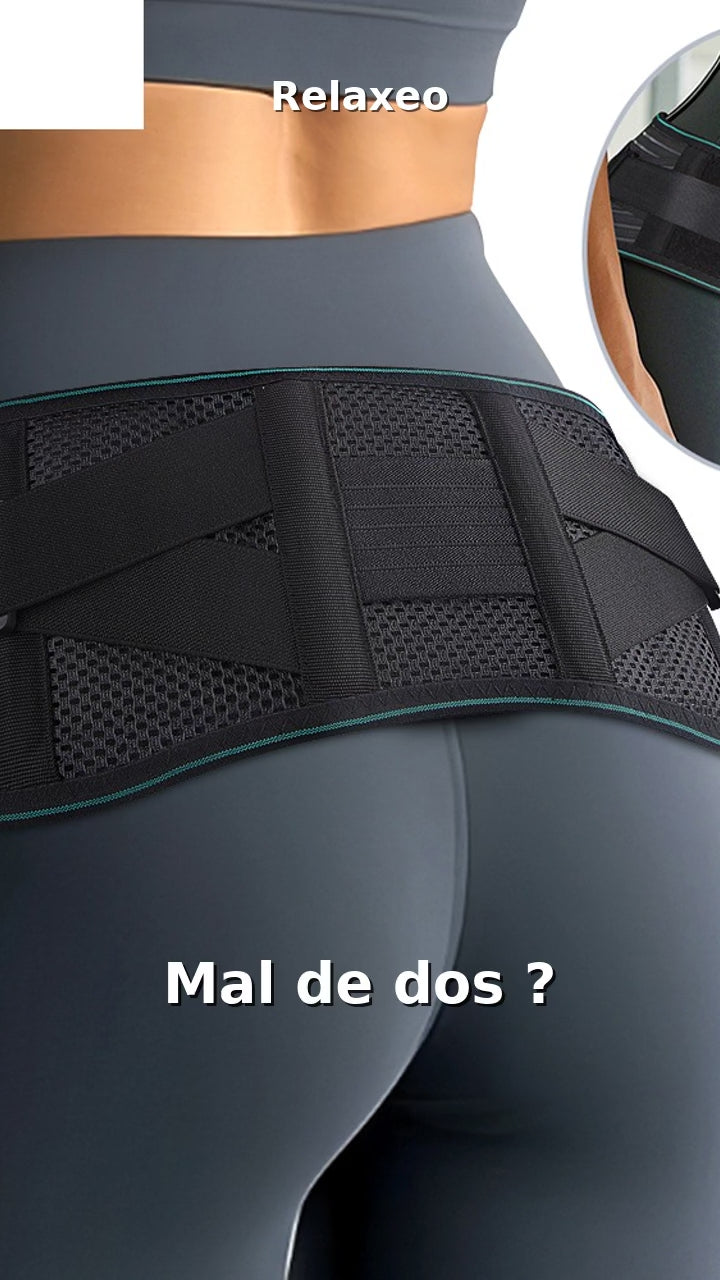 Ceinture Lombaire — Soutien Dorsal Réglable